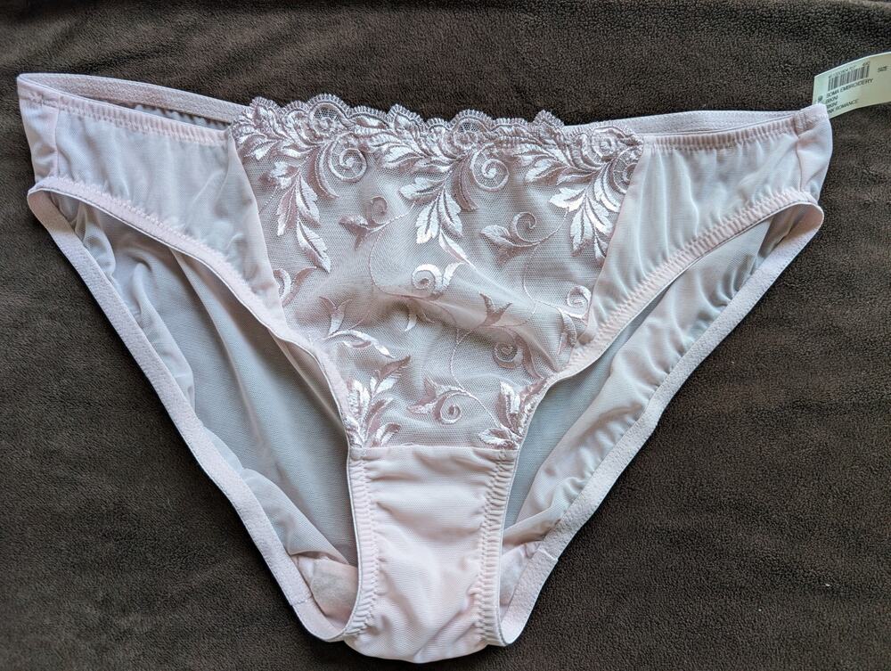 NWT Soma Intimates Embroidery Bikini Underwear Panties Pink Romance XXL